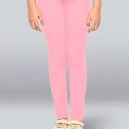 Girls Cotton Elastane Stretch Slim Fit Leggings-image-54