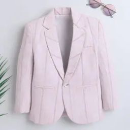 Boys Lapel Neck Full Length Sleeve Blazer-picture-35