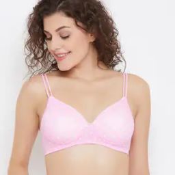 Women Printed Padded Full Cup Wirefree T-shirt Bra-picture-40