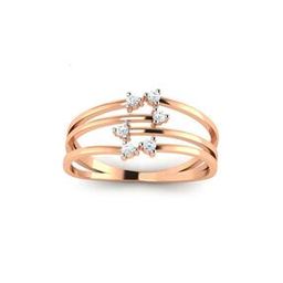 Rose Gold Cubic Zirconia Devika Ring Avr104Pb-image-20