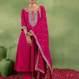Women Embroidery Straight Kurta Set-image-52