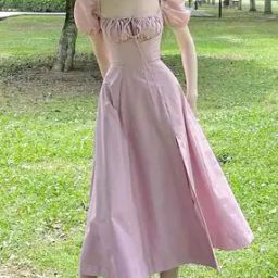 Women Square-Neck Fit & Flare Dress-image-43