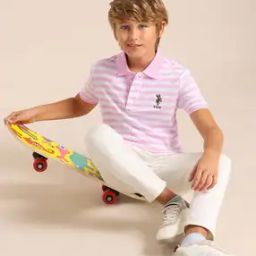 Boys Regular Fit Polo T-Shirt-27