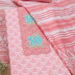 Women Cotton Ethnic Motif Unstitched Dress Material-image-84
