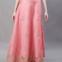 Flared Skirt with Drawstring Waist-6