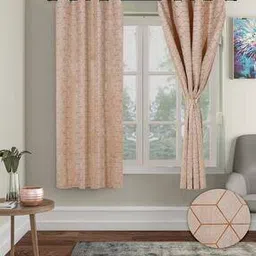 Set of 2 Foil Print Window Curtains-image-35