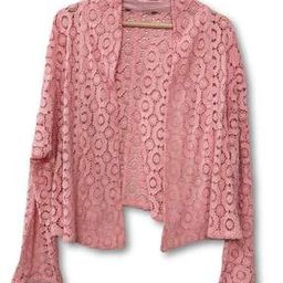 Women Crochet Made Full Sleeve Shrug Long Top-image-51