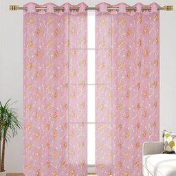 Floral Sheer Window Curtains-46