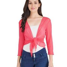 Solid Shrug with Front Knot-0