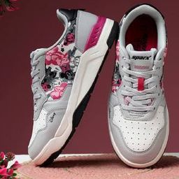 Women Graphic Print Lace-Up Shoes-image-13