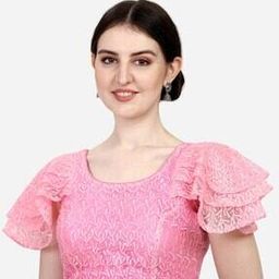Women Embroidery Back Open Blouse-image-93
