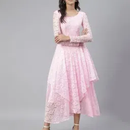 Lace Fit and Flare Dress-image-24