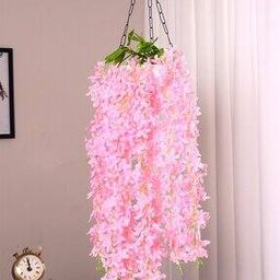 Artificial Hanging Orchid Flowers Bunch for Wall Decoration -image-6