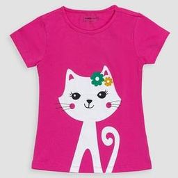 Girls Graphic Print Relaxed Fit Round-Neck T-Shirt-image-49