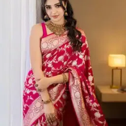 Women Banarasi Silk Traditional Saree-image-78