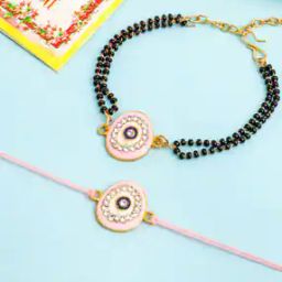 Set of 2 Stone-Studded Beaded Tie-Up Rakhis -image-90
