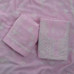 Women Embroidery Unstitched Dress Material-image-74