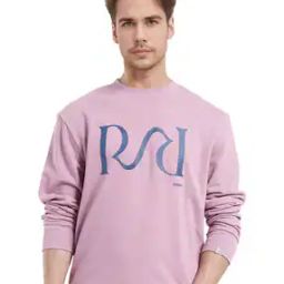 rare rabbit Men Graphic Print Regular Fit Crew-Neck Sweatshirt-picture-20