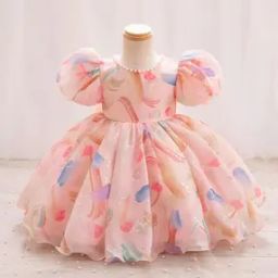 Girls Printed Fit & Flare Dress-image-44