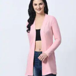 Women Front-Open Shrug with Full Sleeves-15