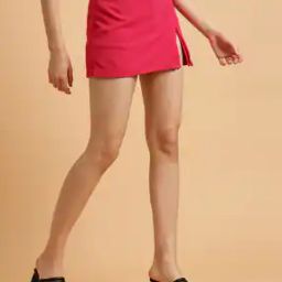 Women A-Line Mini Length Skirt-image-68