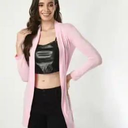 Women Front-open Loose Fit Shrug-23