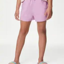 Cotton Shorts with Drawstring Waist-picture-2