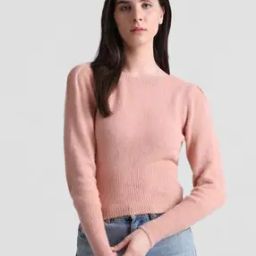 Knitted Boat-Neck Pullover-43