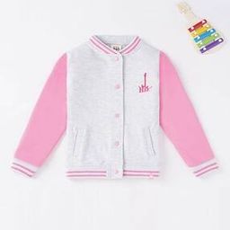 Girls Printed Regular Fit Varsity Jacket-image-70