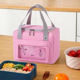 Insulated Lunch Bag with Zip Closure-20
