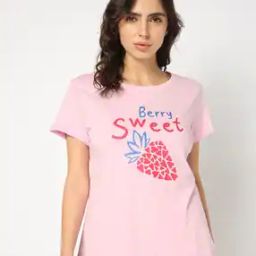 Women Graphic Print Regular Fit T-Shirt-image-102