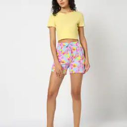 Women Graphic Print Regular Fit shorts-30