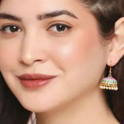 EHC27EHC28-Set of 2 Meenakari Enamel Jhumka Earrings-image-44