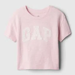 Toddler Gap Lace Applique Logo Crew-Neck T-Shirt-image-20