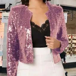 Women Embellished Regular Fit Open-Front Jacket-image-78