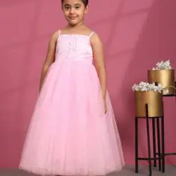 Girls Sleeveless Fit & Flare Dress-image-99