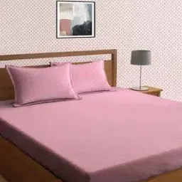 Herringbone Printed Double Size Bedsheet-image-40
