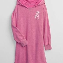 Graphic Print Shift Dress with Hood-image-17