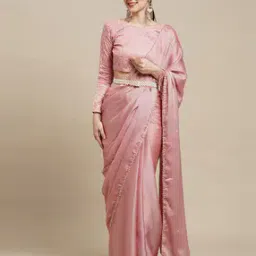 Embellished Saree with Blouse Piece-19