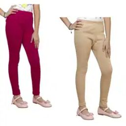 Pack Of 2 Leggings with Elastic Waist-picture-38