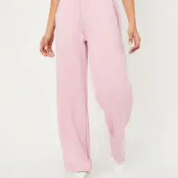 Women Wide Leg Track Pants-image-94