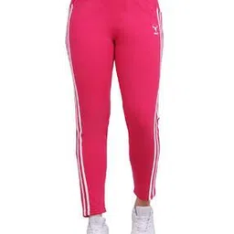 Women Panelled Fitted Track Pants with Elasticated Drawstring Waist-picture-51