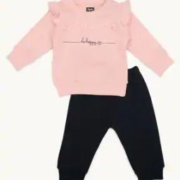 Typographic Print T-Shirt & Joggers Set-24