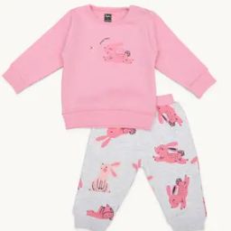 Rabbit Print T-Shirt & Joggers Set-picture-39