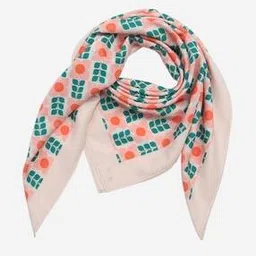 Floral Print Scarf with Contrast Border-picture-52