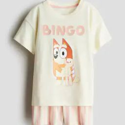 Boys Cotton Cartoon Shorts & T-shirt Set-image-92