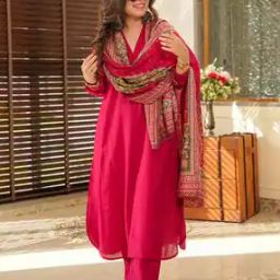 Women Anarkali Kurta Set with Dupatta-picture-1