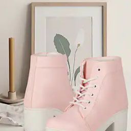 Women Ankle-Length Boots with Lace Fastening-53