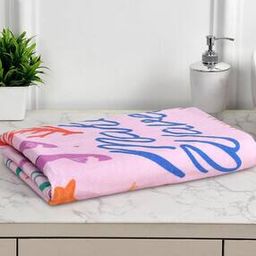Printed Cotton Bath Towel-image-1