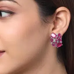 Stone Studded Earrings-29